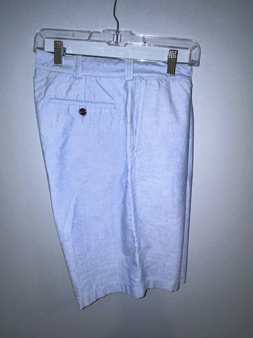J. Crew Men's Light Blue Cotton Shorts, 34 waist, 10.5 inseam